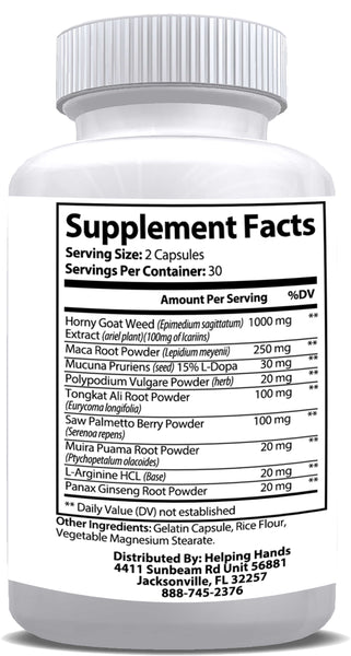 Horny Goat Weed Advanced Formula - Made In USA