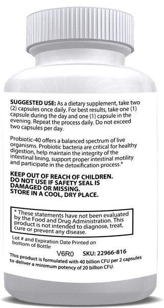 Probiotic-40 Digestive Supplement